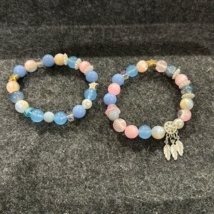 Handmade Crystal Beads Bracelet Set